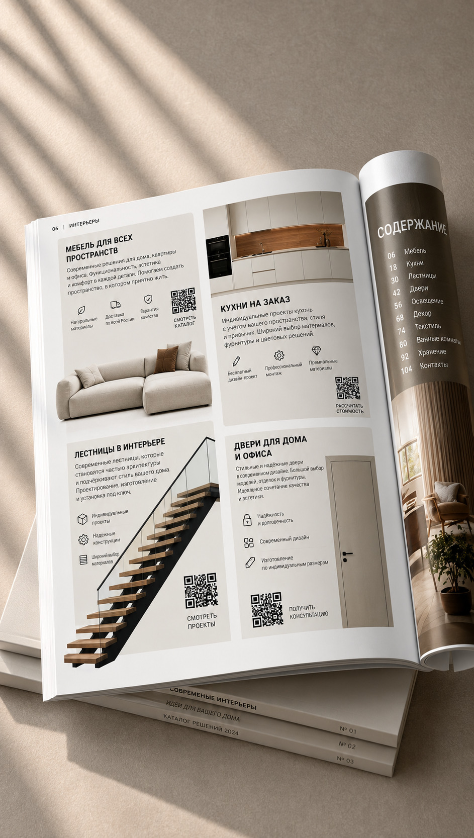 Макет новой рубрики «Карта участников» в журнале HI HOME